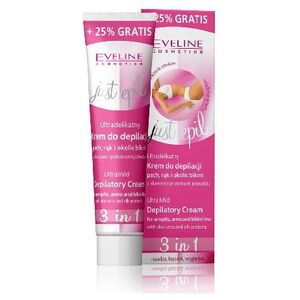 Eveline Just Epil Ultradelikatny krem do depilacji pach rąk i okolic bikini 3w1 125ml