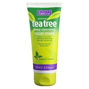 Beauty Formulas Formulas Tea Tree Maska glinkowa głęboko oczyszczająca 100ml