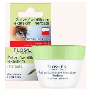 Floslek Pielęgnacja oczu Żel ze świetlikiem i herbatą do powiek słoik 10g