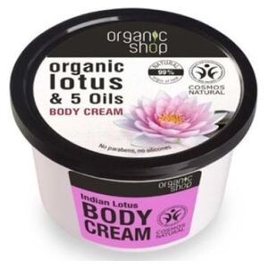 Organic Shop Krem do Ciała Indyjski Lotos BDIH 250 ml