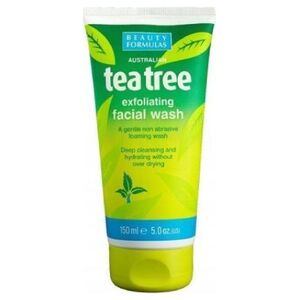 Beauty Formulas Tea Tree Żel złuszczający do mycia twarzy 150ml