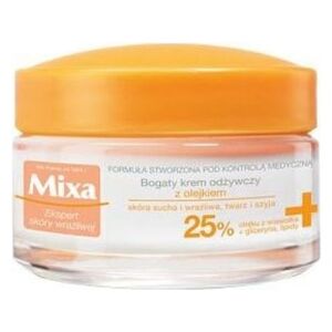 Mixa Krem odżywczy z olejkiem 25% do cery suchej i wrażliwej, 50ml