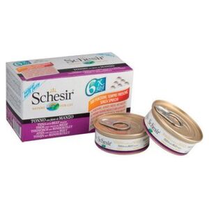 Schesir SCHESIR KOT 6x50g MULTIPAK tuńczyk z wołowiną w galaretce