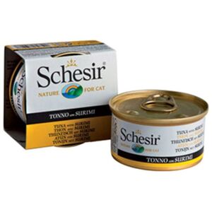 Schesir SCHESIR KOT 85g pusz.TUŃCZYK SURIMI galaretka