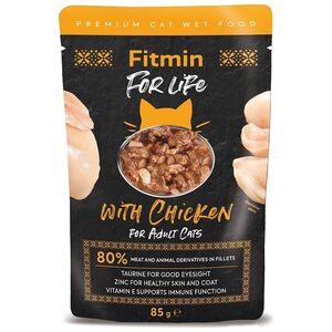 Fitmin  For life saszetka fileciki z kurczakiem w sosie dla kotów 85g
