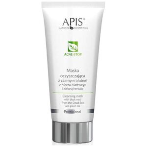 Apis Acne-Stop Maska Oczyszczająca Z Czarnym Błotem Z Morza Martwego I Zieloną Herbatą 200 ml