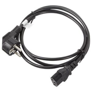 Kabel zasilający Lanberg CEE 7/7 - IEC 320 C13, 1.8m czarny (CA-C13C-11CC-0018-BK)