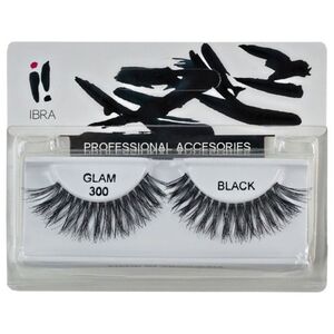 Ibra IBRA_Para sztucznych rzęs na pasku Glam 300 Black