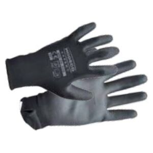 Modeco Rękawice poliestrowe powlekane nitrylem czarnym rozmiar 10“ 1 para - MN-06-220