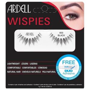 Ardell Sztuczne rzęsy Wispies 603 czarne + klej Duo 1g