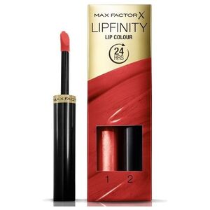 MAX FACTOR SET Lipfinity Lip Colour pomadka do ust 125 So Glamorous 2,3ml + Top Coat 1,9g