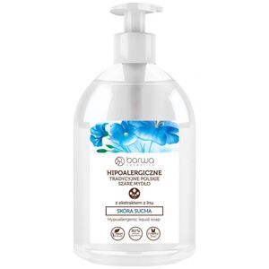 Barwa Mydło w płynie szare z ekstraktem z lnu 500ml
