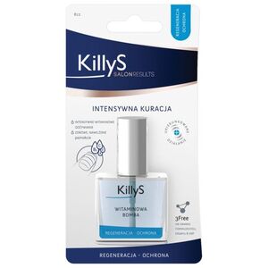 Killy`s Salon Results Vitamin Booster witaminowa bomba intensywna kuracja odżywka do osłabionych i łamiących się paznokci 10ml
