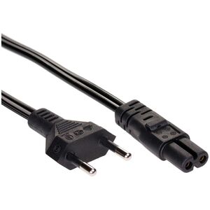 Kabel zasilający Akyga Euro M, C7 0,50m, kolor czarny (AK-RD-04A)
