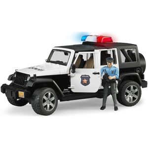 Bruder Jeep Wrangler Unlimited Rubicon  policyjny z figurką policjanta  (02526)