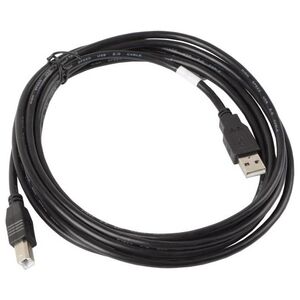 Kabel USB Lanberg USB-A - USB-B 3 m Czarny (CA-USBA-10CC-0030-BK)