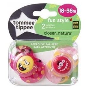 Tommee Tippee Smoczek FUN GIRL różowo-żółty 2 sztuki (43340450)