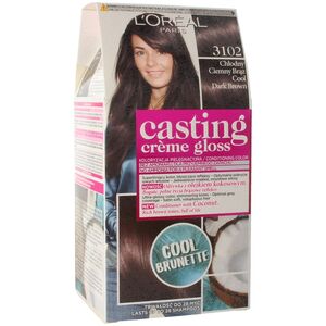 L’Oreal Paris Casting Creme Gloss farba 3102 chłodny ciemny brąz