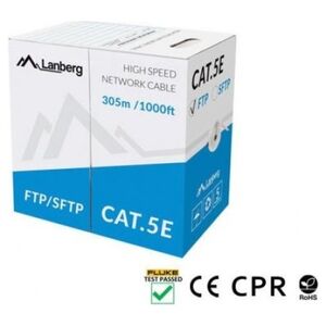 Przewód Lanberg Kabel sieciowy Lanberg LCS5-11CU-0305-S (S/FTP| 305m| kat. 5e| kolor szary)