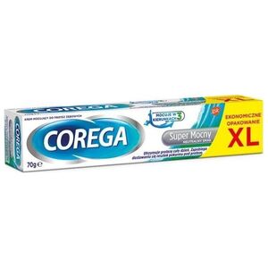 Corega  Super mocny krem mocujący do protez zębowych Naturalny Smak 70g (5054563081834)