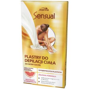 Joanna Sensual plastry do depilacji ciała z ekstraktem z grejpfruta 12szt.