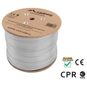 Przewód Lanberg Kabel Lan UFTP KAT-6A 305M CU LSZH CPR + Fluke Passed