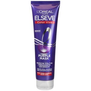 L’Oreal Paris Elseve Color-Vive Purple Maska do włosów przeciw żółtym i miedzianym odcieniom 150ml