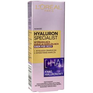 L’Oreal Paris Loreal Hyaluron Specjalist Krem-kuracja nawilżająco wygładzający pod oczy 15ml