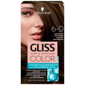 Schwarzkopf Gliss Color nr 6-0 naturalny jasny brąz
