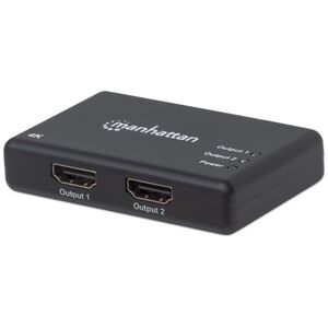 Manhattan Manhattan 4K 2-Port HDMI-Splitter 4K@30Hz Netzteil schwarz