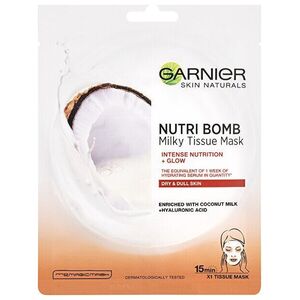 Garnier Drėkinamoji lakštinė kaukė su kokosų pienu Garnier NutriI Bomb 32 g