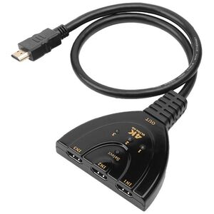 Techly 3-Portowy Przełącznik HDMI 3x1 4K*30Hz Pigtail