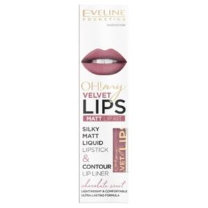 Eveline Oh My Lips Matowa pomadka i konturówka 13 Brownie Biscotti 4,5ml