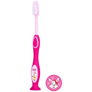 Chicco 907910-SZCZOTECZKA DO ZĘBÓW RÓŻOWA 3-6LAT