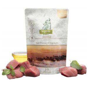 Isegrim Isegrim Horse - mokra, monoproteinowa karma dla dorosłych psów, czysta konina z ziołami polnymi, warzywami i olejem lnianym, saszetka 410g
