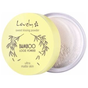 Lovely LOVELY_Sweet Kissing Powder Bamboo Loose Powder Ultra Matte Ultra Matte Skin transparentny matujący puder bambusowy do twarzy 5,5g