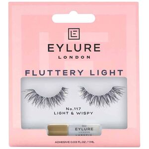 Eylure EYLURE rzęsy z klejem FLUTTERY LIGHT No.117 Light & Wispy