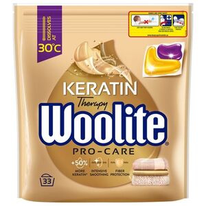 Woolite Żelowe kapsułki do prania z keratyną Pro-Care 33 szt.