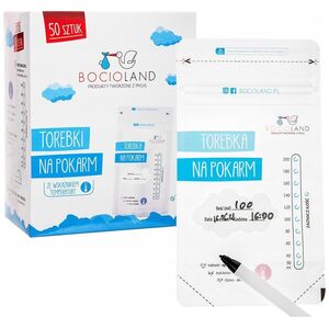 Bocioland Woreczki na mleko 200 ml 50 szt.