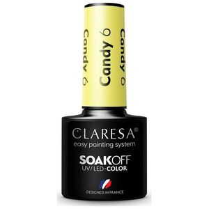Claresa Claresa Soak Off UV/LED Candy lakier hybrydowy 6 5g