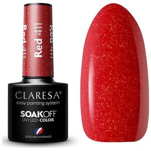Claresa Claresa Soak Off UV/LED Red lakier hybrydowy 411 5g