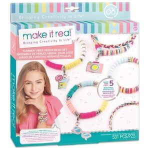 Make it real Zestaw do tworzenia bransoletek. Summer Vibes z koralikami heishi (451245)