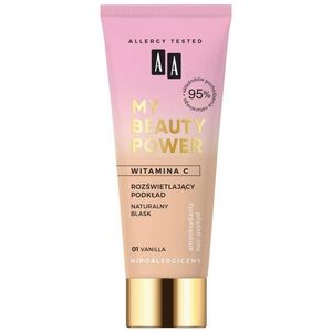 AA AA My Beauty Power rozświetlający podkład 01 Vanilla 30ml