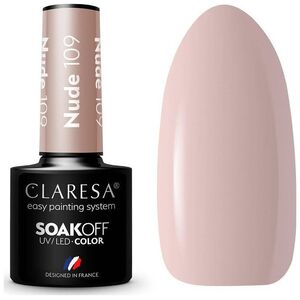 Claresa Soak Off UV/LED Nude lakier hybrydowy 109 5g