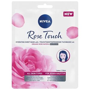 Nivea Rose Touch intensywnie nawilżająca maska z organiczną wodą różaną i kwasem hialuronowym