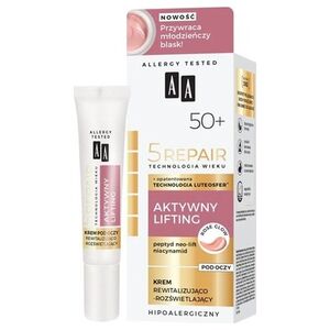 AA Technologia Wieku 5Repair 50+ Aktywny Lifting krem pod oczy rewitalizujaco-rozświetlający 15ml