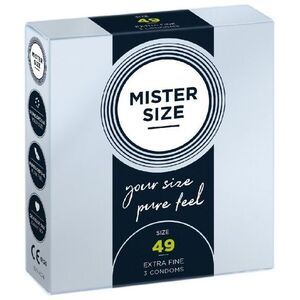 Mister Size Mister Size Condoms prezerwatywy dopasowane do rozmiaru 49mm 3szt.
