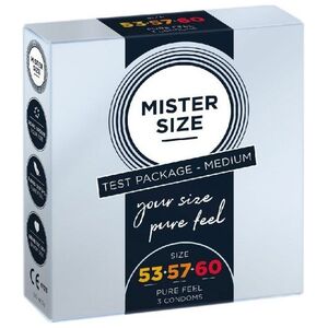 Mister Size Mister Size Condoms prezerwatywy dopasowane do rozmiaru 53mm 57mm 60mm 3szt.