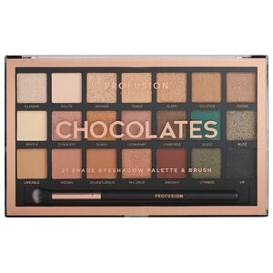 ProFusion Profusion Chocolates Eyeshadow Palette paleta 21 cieni do powiek z pędzelkiem