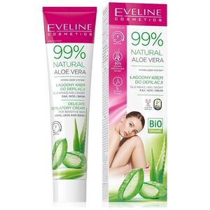 Eveline Eveline 99% Natural Aloe Vera Łagodny Krem do depilacji - skóra wrażliwa 125ml